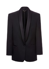 Magda Butrym - Women's Silk-Trimmed Wool Blazer Jacket - Black - FR 42 - Moda Operandi