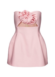 Magda Butrym - Women's Strapless Silk Mini Dress - Pink - FR 38 - Moda Operandi