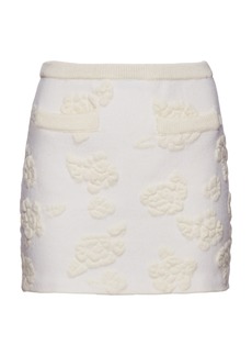 Magda Butrym - Women's Wool-Blend Mini Skirt - White - FR 34 - Moda Operandi