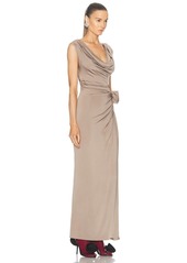 Magda Butrym Cowl Neck Long Dress