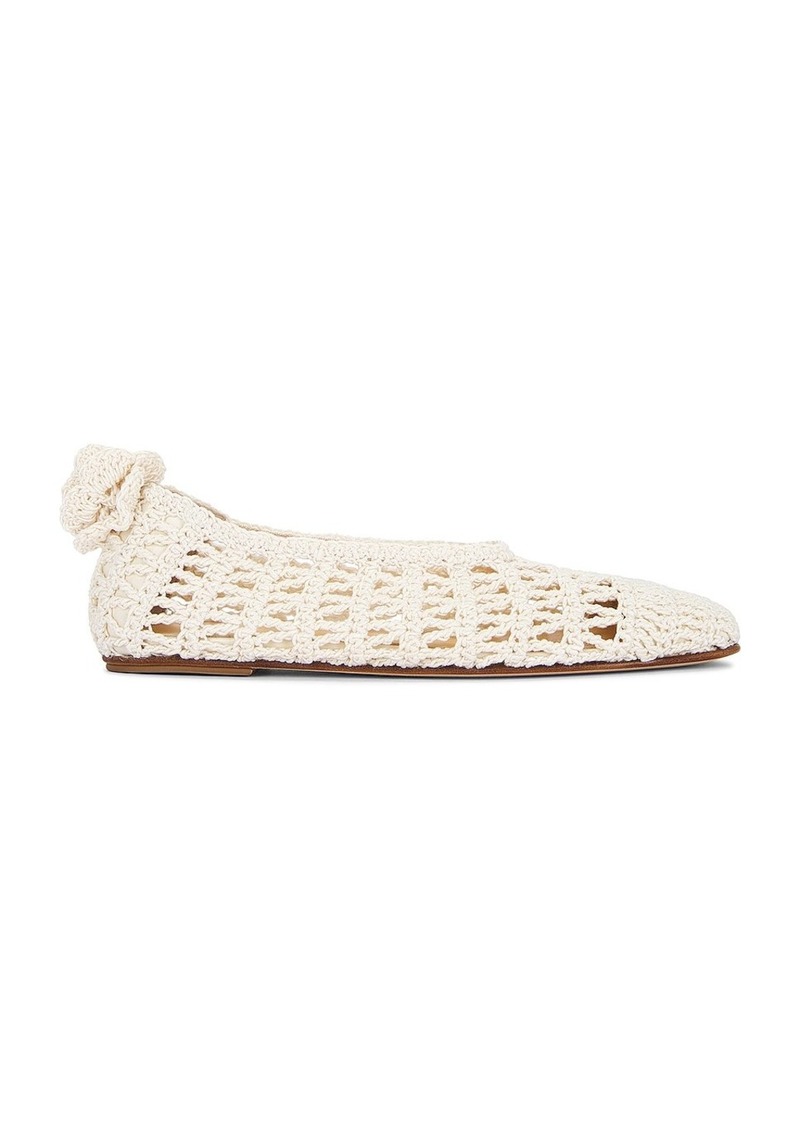 Magda Butrym Crochet Ballet Flats