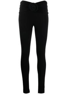 MAGDA BUTRYM LEGGINGS WITH FLORAL DETAIL
