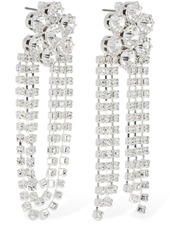 Magda Butrym Mix Match Crystal Flower Dangle Earrings