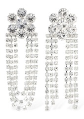 Magda Butrym Mix Match Crystal Flower Dangle Earrings