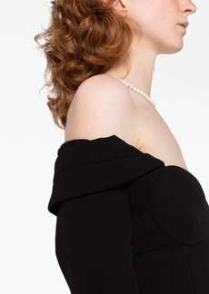Magda Butrym off-shoulder sweetheart-neck minidress
