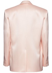 Magda Butrym Oversize Double Breast Satin Blazer