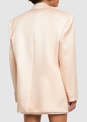 Magda Butrym Oversize Double Breast Satin Blazer