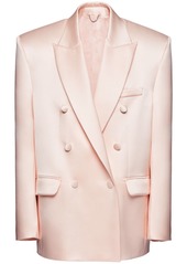 Magda Butrym Oversize Double Breast Satin Blazer