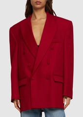 Magda Butrym Oversize Double Breast Wool Blazer