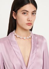 Magda Butrym Rose Quartz Collar Necklace
