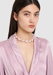 Magda Butrym Rose Quartz Collar Necklace