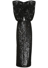 Magda Butrym Sequined Cut Out Midi Dress