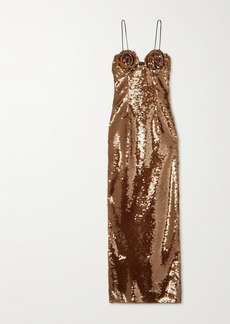 Magda Butrym Sequined Tulle Maxi Dress