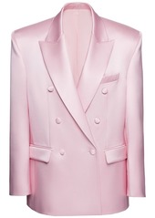 Magda Butrym Oversized Silk Satin Blazer