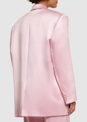 Magda Butrym Oversized Silk Satin Blazer