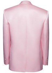 Magda Butrym Oversized Silk Satin Blazer