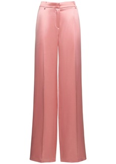 Magda Butrym Silk Satin Straight Pants