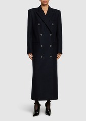 Magda Butrym Wool Blend Double Breasted Coat