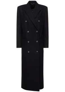 Magda Butrym Wool Blend Double Breasted Coat