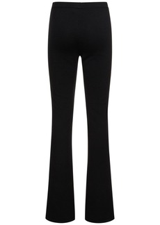 Magda Butrym Wool Blend Knit Straight Pants