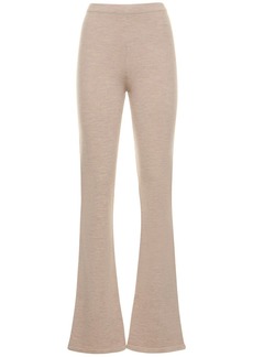 Magda Butrym Wool Blend Knit Straight Pants