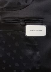 Magda Butrym Wool Crepe Single Breasted Jacket