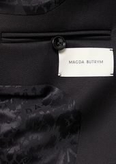 Magda Butrym Wool Dbl Breasted Cropped Jacket