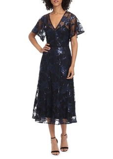 Maggy London Floral Sequin Dress