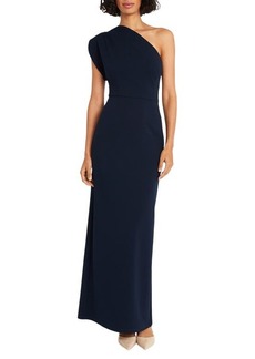 Maggy London Asymmetric One-Shoulder Gown