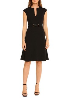 Maggy London Belted Sheath Dress