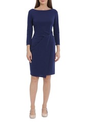 Maggy London Faux Wrap Sheath Dress