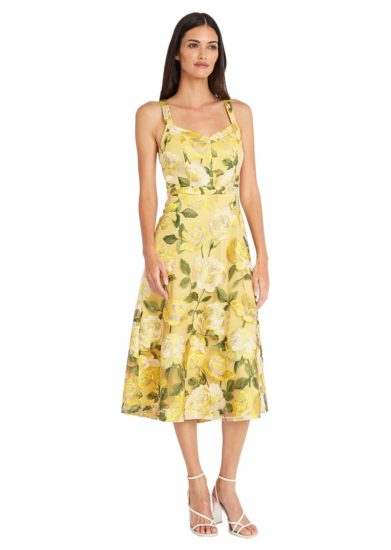 Maggy London Floral Summer Sweetheart Neckline | Pretty Garden Wedding Guest Dresses for Women