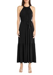 Maggy London High Neck Maxi Dress in Black at Nordstrom Rack