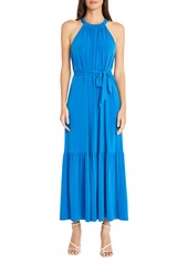 Maggy London High Neck Maxi Dress in Black at Nordstrom Rack