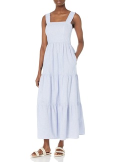 Maggy London Women's Apron TOP Tiered Maxi