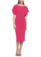 Maggy London Women's Boat-Neck Faux-Wrap Dress - Nayb