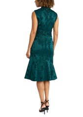 Maggy London Women's Floral Jacquard Fit & Flare Dress - Botanical