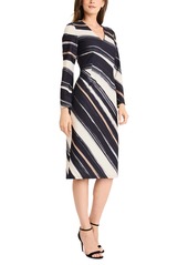 Maggy London Women's Printed Bell-Sleeve Sheath Dress - Creamblack