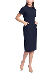 Maggy London Women's Ruffled-Trim Sheath Dress - Twlght/navy