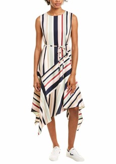 Maggy London Women's Stripe Charmeuse Fit and Flare