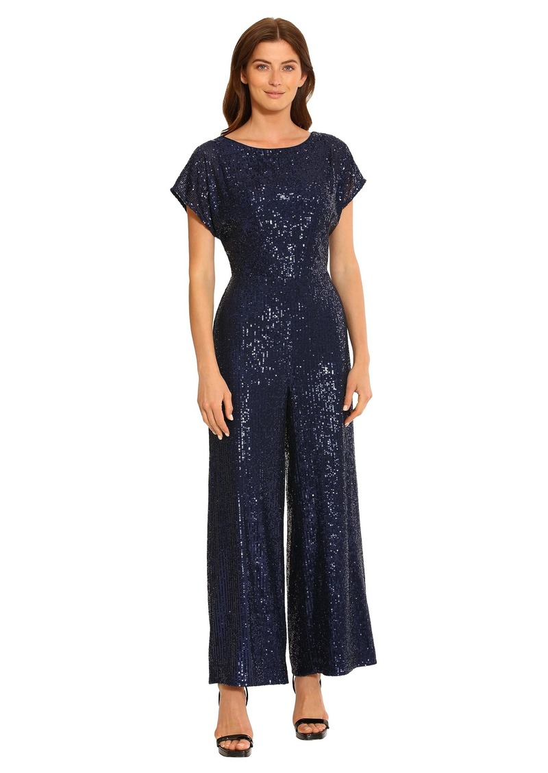 Maggy London Women's Wide Neck Jumpsuit