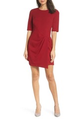 Maggy London Wrap Front Sheath Dress in Red at Nordstrom