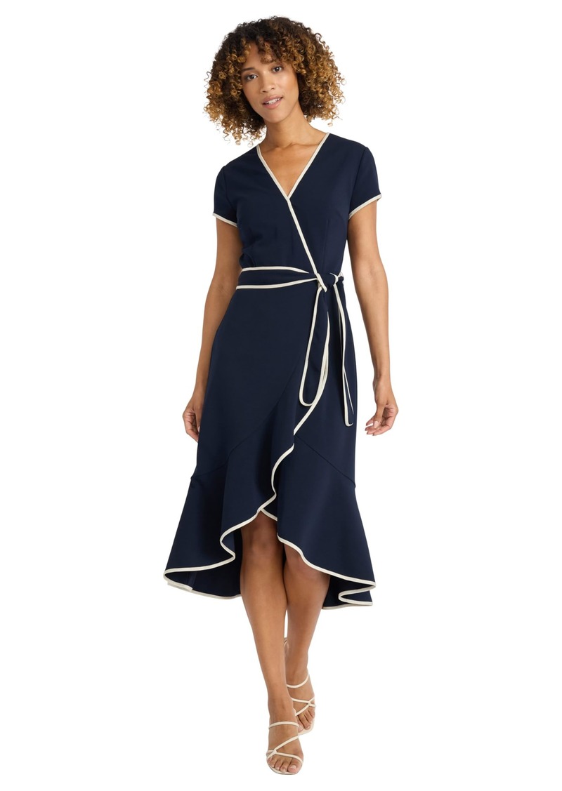 Maggy London Wrap Perfect Bridal Shower or Graduation Women's Casual Dresses