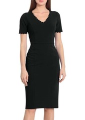 Maggy London Scuba Crepe Sheath Dress