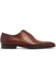 Magnanni almond-toe leather oxford shoes