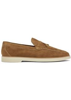 Magnanni almond-toe suede loafers