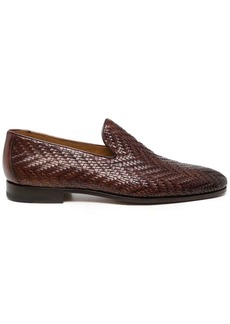 Magnanni interwoven leather loafers