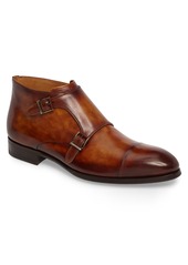 magnanni double monk strap boots