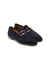 Magnanni Men's Daniel Penny Loafer In Navy Mid-Brown