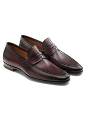 Magnanni Reed Penny Loafer in Mid Brown Leather at Nordstrom